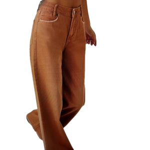 🌿NWT - Forever 21 stretch denim wide leg jeans-size 28, rust🌿